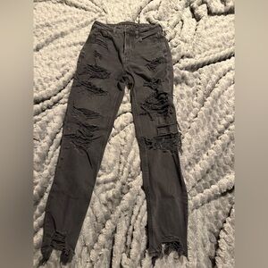 American Eagle Distressed Mom Jeans